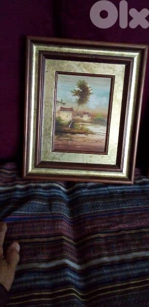 2 paintings. oil 1