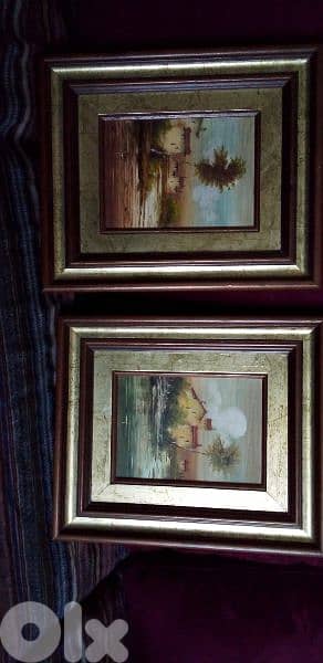 2 paintings. oil 2