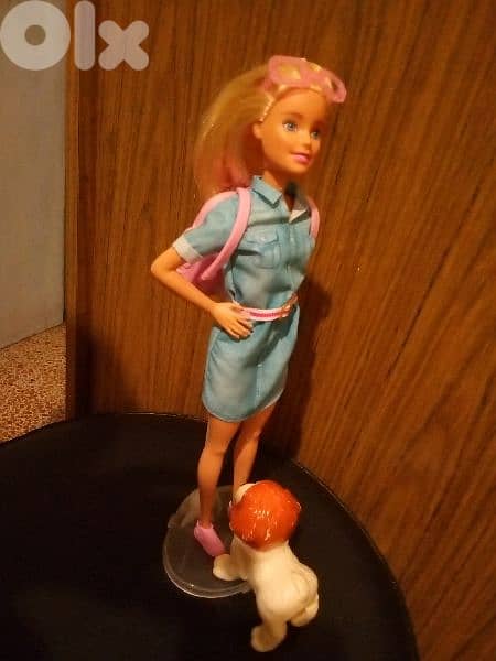Barbie TRAVEL&PUPPY PLAY FASHIONISTAS great doll+her bag without Puppy 0