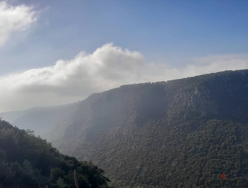 1225 SQM Land in Ajaltoun, Keserwan Overlooking the Mountains 0