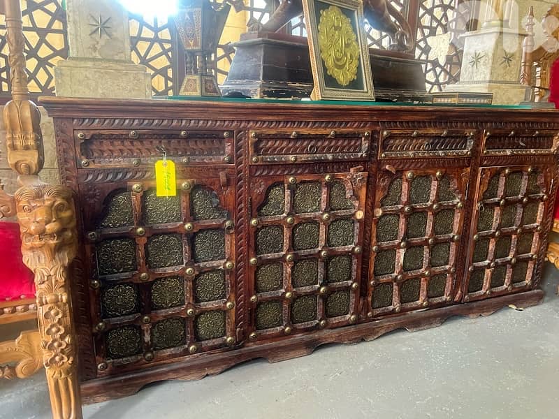 solid wood teak maseef dersoir with copper 3