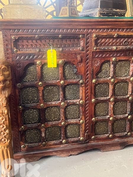 solid wood teak maseef dersoir with copper 5