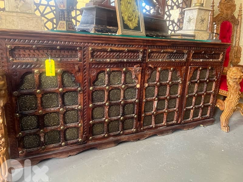 solid wood teak maseef dersoir with copper 6