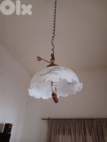 antique opaline chandelier 0