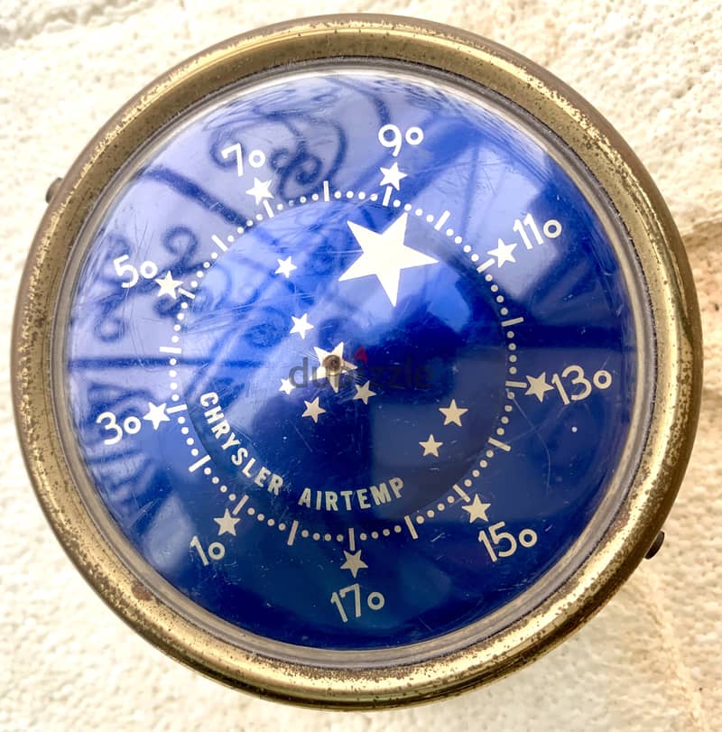 Vintage Chrysler Air Temperature  indicator & Peugeot medallion 1