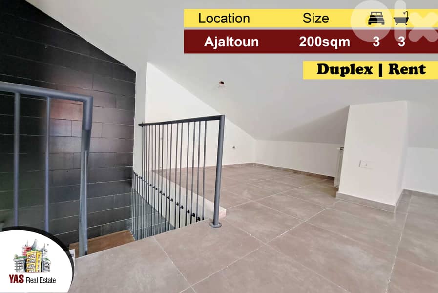 Ajaltoun 200m2 | Duplex | Rent | Luxury | High End | KH | 0