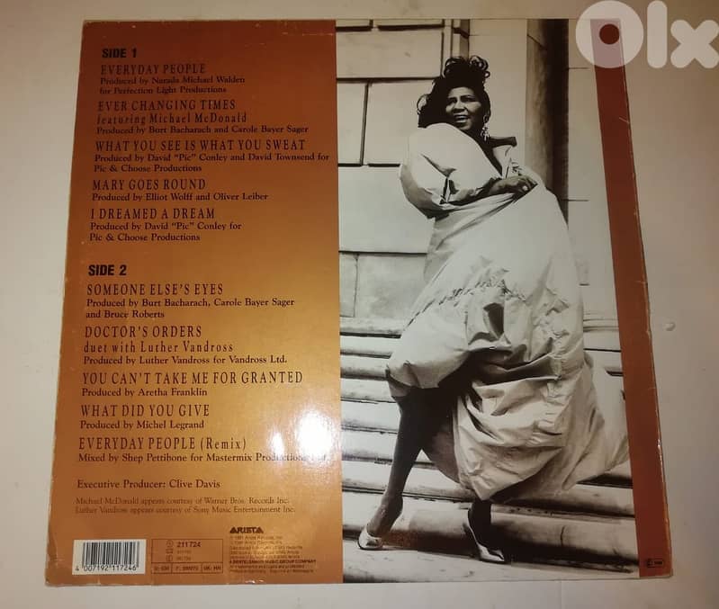 Aretha Franklin – What You See Is What You Sweat vinyl album 1