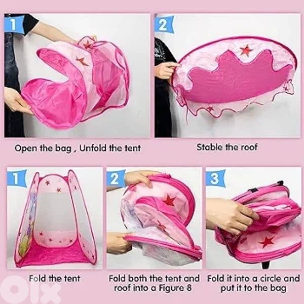 kids princess tent with balls 2