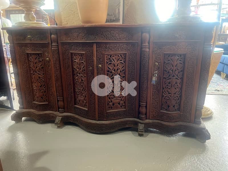 dersoir antique engraved solid wood 8