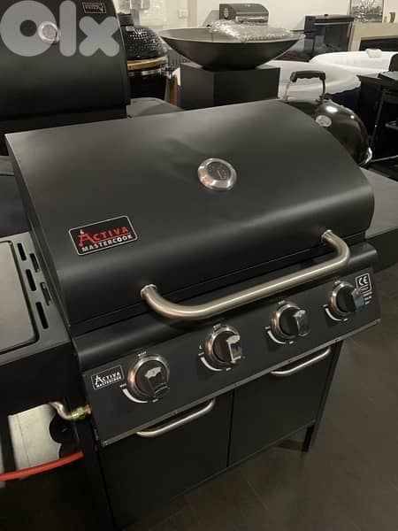 dakota barbecue grill 4+side burner 0