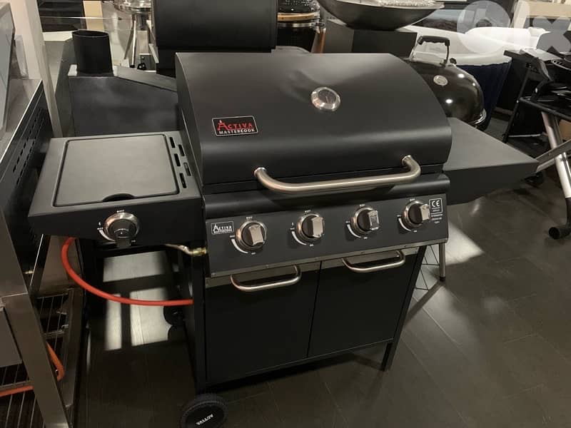 dakota barbecue grill 4+side burner 2