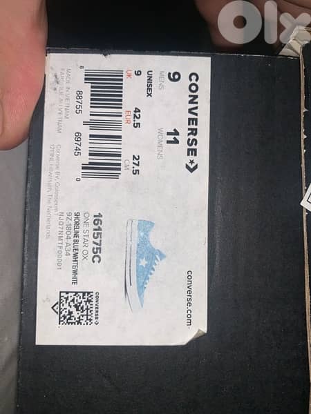 Converse One Star Low 'Shoreline Blue' 161575C 4