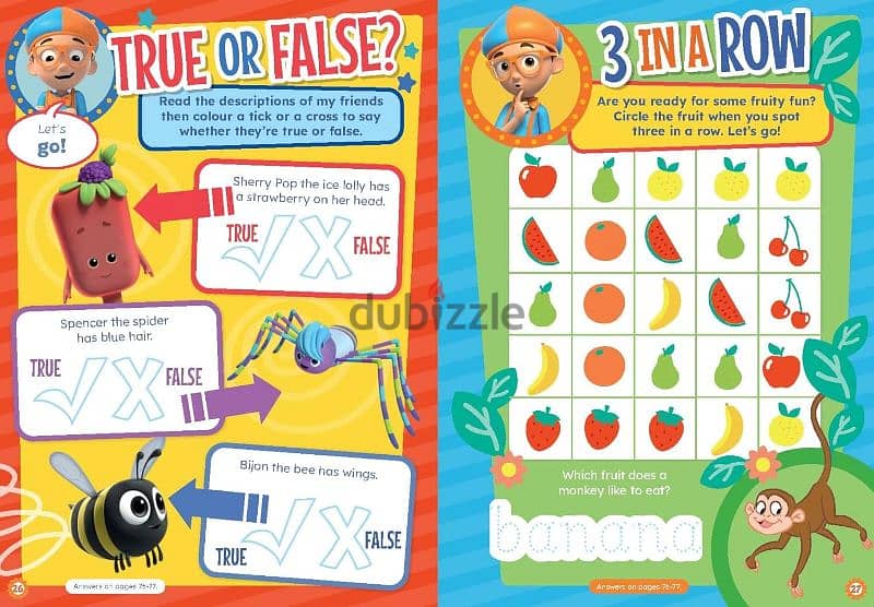 Blippi Annual 2023 Activities Hard Cover (77 pages) 1