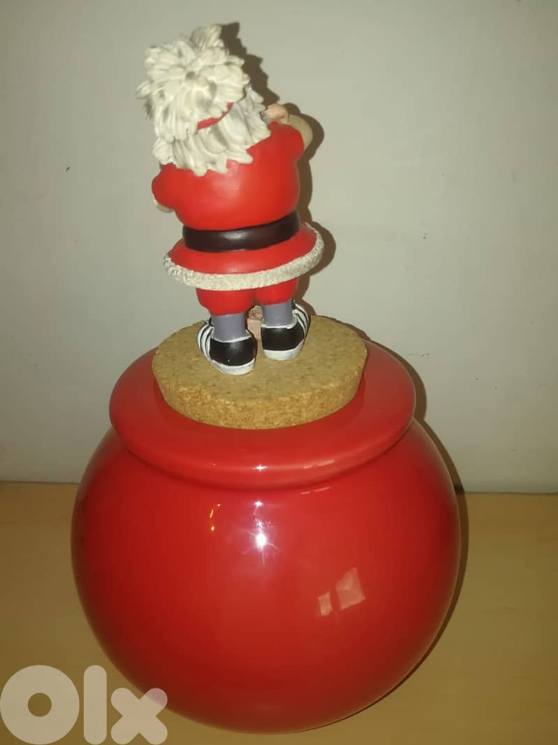 Christmas decoration porcelaine cookies jar 17*27cm 3