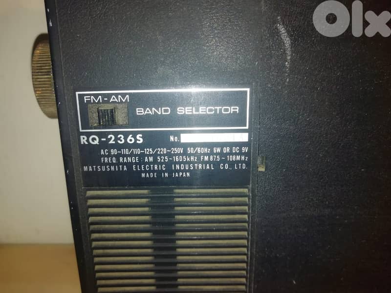 National Panasonic vintage 1970s radio cassetteRQ-236S 4