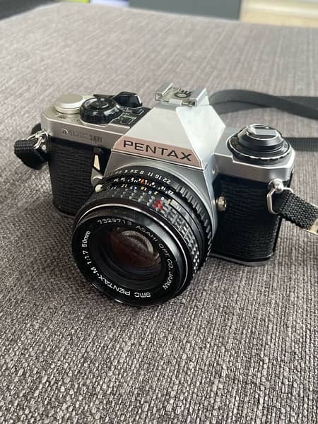 serviced Pentax Me Super w/ Asaho 50mm lens & 2x telconverter 0
