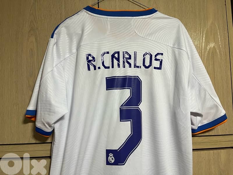 Real Madrid Roberto CARLOS 3 limited edition 2021 home adidas jersey 0