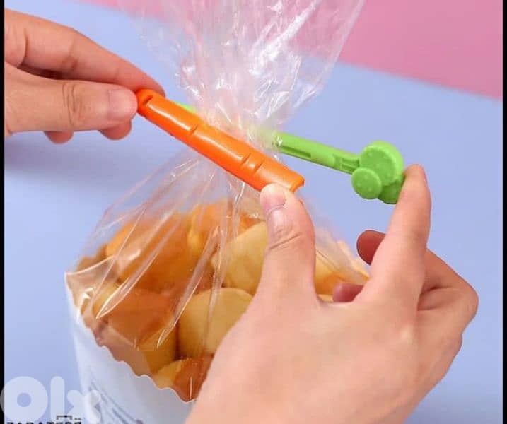 cute kitchen bags sealing clips 5