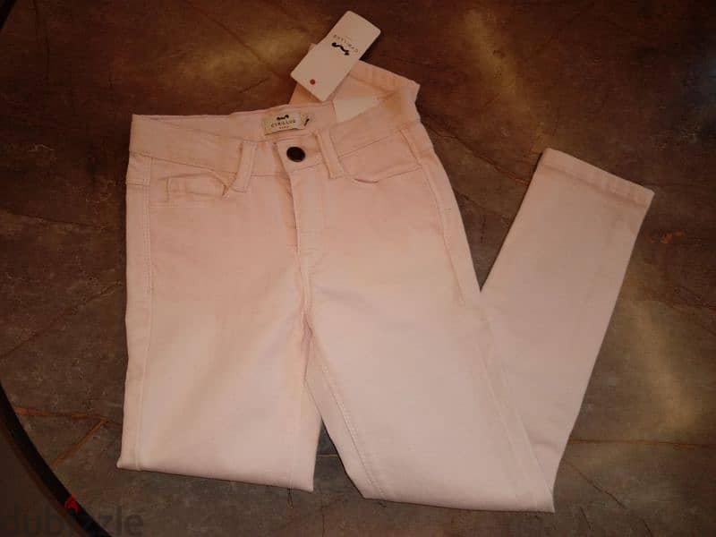 new crillus Paris jeans , bordeau et rose clair, 8 years 1