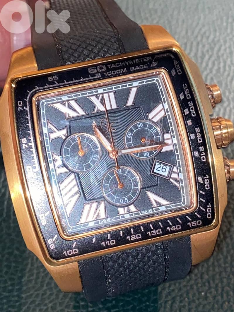 GUESS GC 35503GA Square ROSE GOLD CHRONO 0
