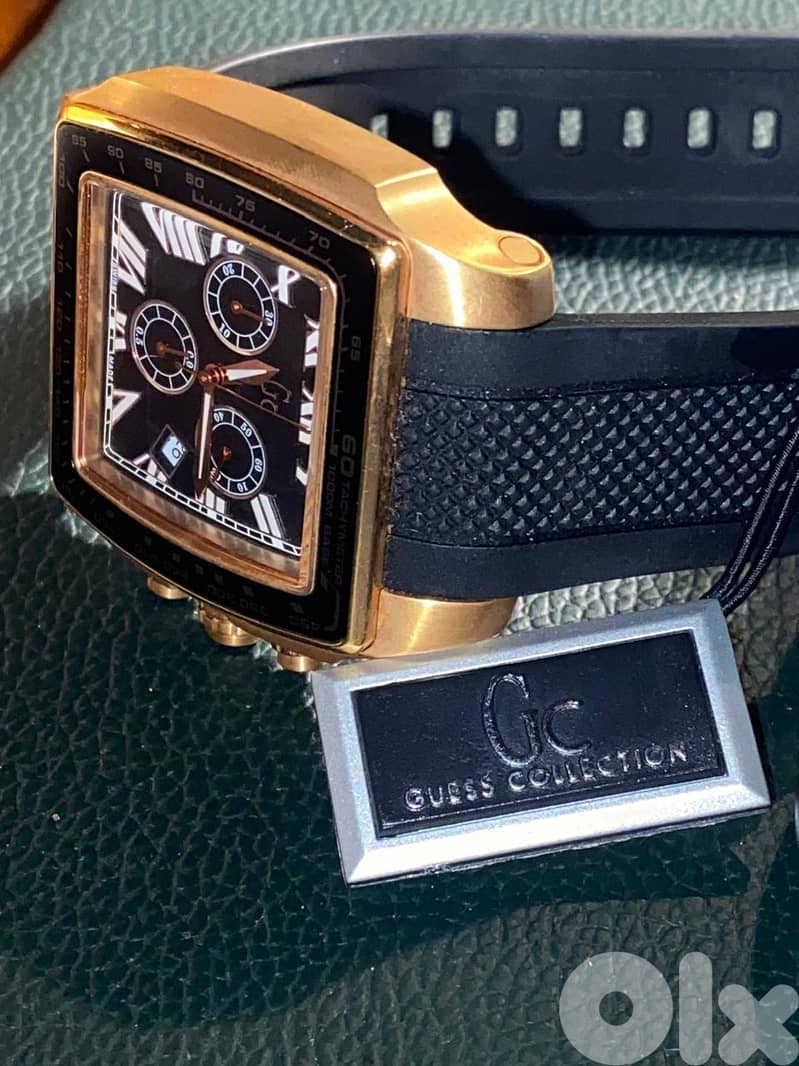 GUESS GC 35503GA Square ROSE GOLD CHRONO 1