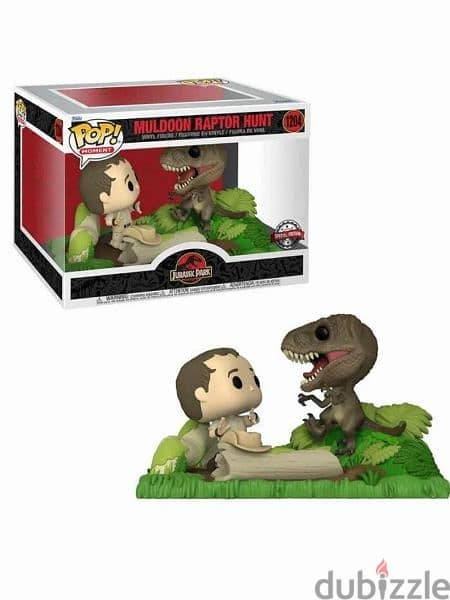 POP (Moment) Jurassic Park  Muldoon Raptor Hunt 1204 Original Funko 4