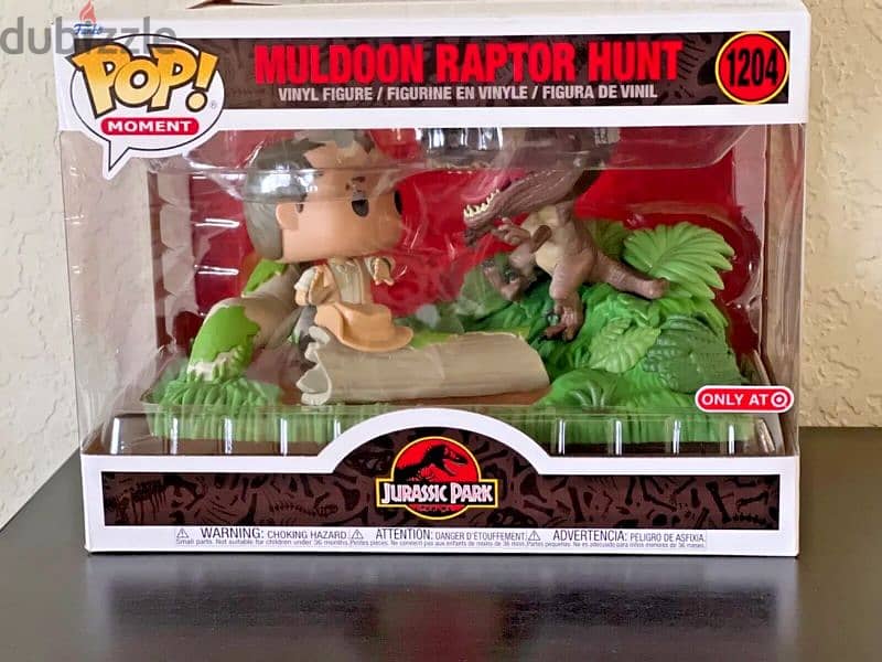 POP (Moment) Jurassic Park  Muldoon Raptor Hunt 1204 Original Funko 5
