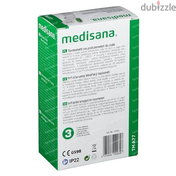 Infrared Body Thermometer TM A77 Medisana 1