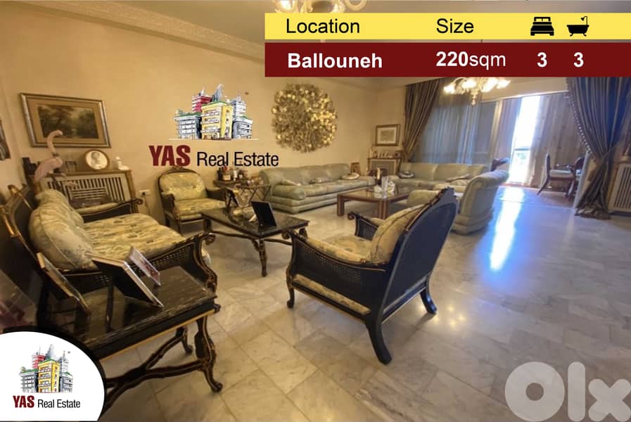 Ballouneh 220m2 | Excellent Condition | Luxury | Panoramic View | 0