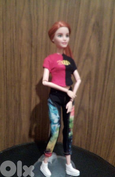 Barbie WELLNESS/ FITNESS Red haired Articulated Great Mattel doll=25
