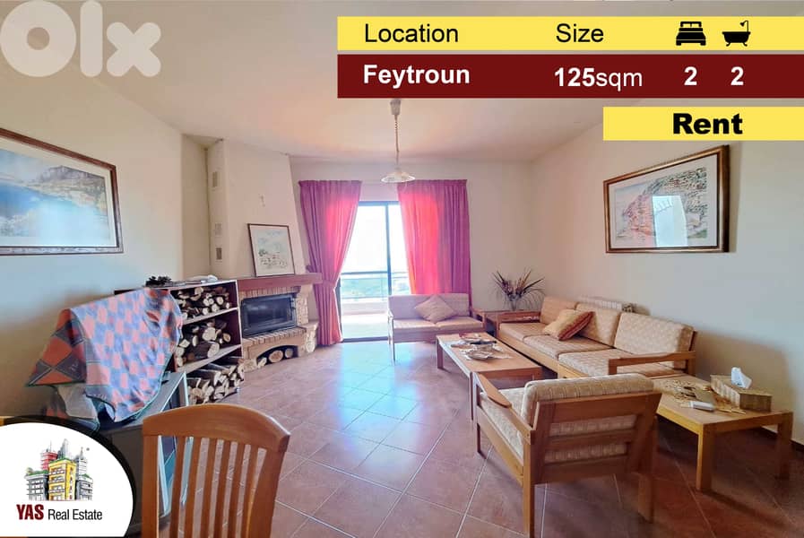 Feytroun 125m2 | Mint Condition | Rent | Fully Furnished | View | DA | 0