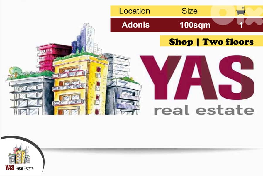 Adonis 100m2 | Shop | Two floors | Brand New | EL | 0
