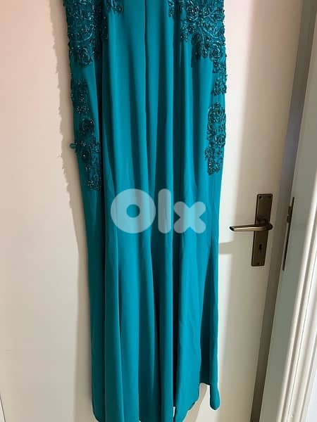 Green dress, size 38-40, worn once 4