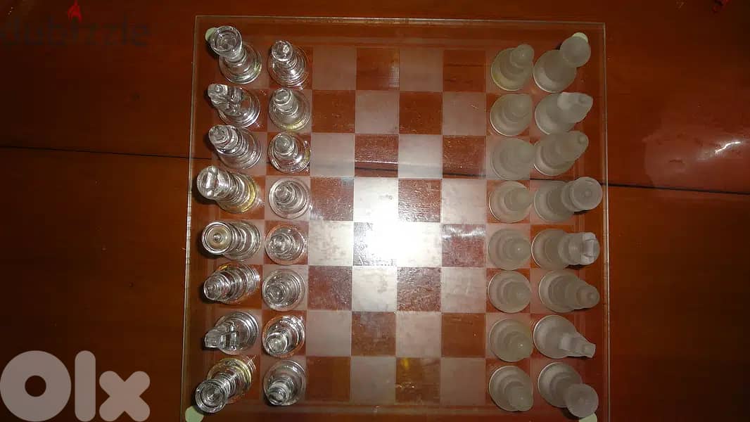 Glass chess 20*20cm 0