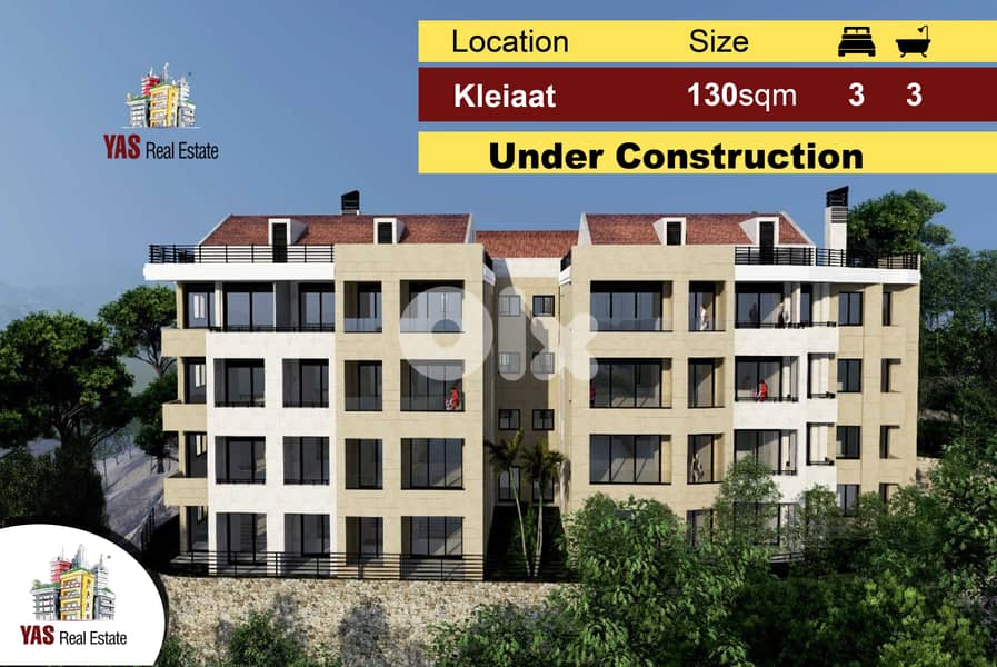 Koleiat 130m2 | Under Construction | High-End | Payment Facilities | 0