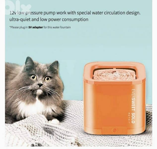 Eversweet Solo. smart pet drinking fountain/4$ delivery 0