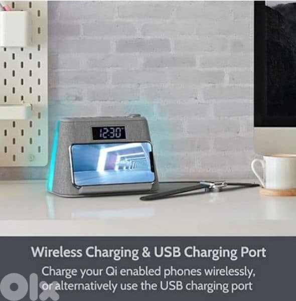 I-Box Glow alarm cock ,wireless charging &nightlight/4$ delivery 2
