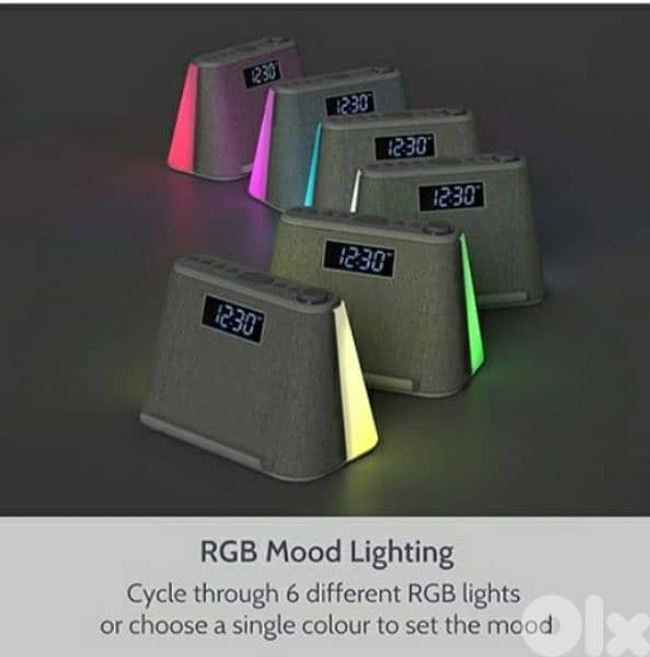 I-Box Glow alarm cock ,wireless charging &nightlight/4$ delivery 3