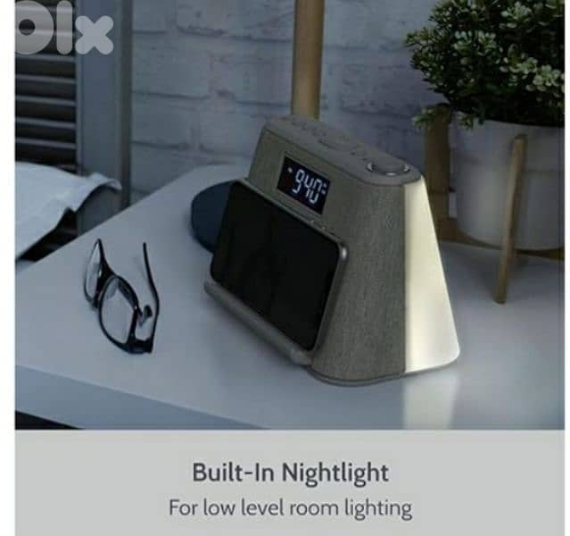 I-Box Glow alarm cock ,wireless charging &nightlight/4$ delivery 6