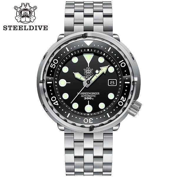 steeldive diving watches SEIKO NH35 japanese movement ساعة غطس 0