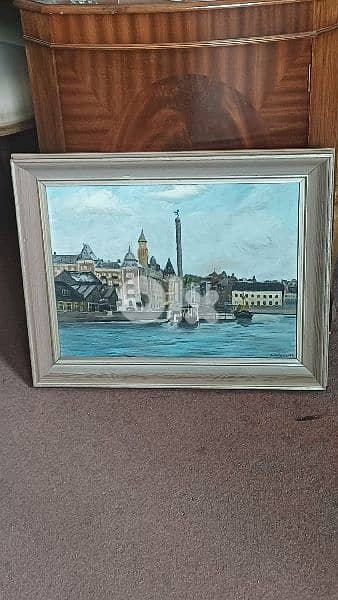 لوحة رسم زيتي اوروبية 1