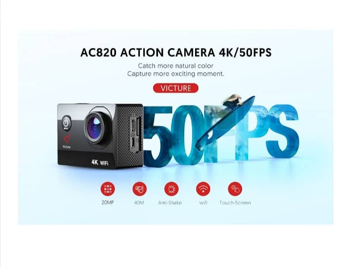 Victure AC820 4K ultra HD - Touch Screen Action Camera/3$ delivery 5