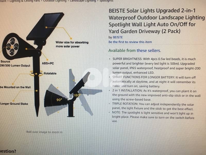 solar lights, garden decoration Buy 1 get 1 free 3