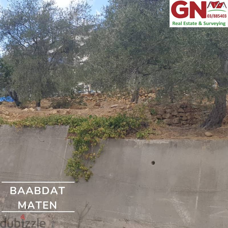 1190 sqm Land For Sale In Baabdat-Metn ارض في بعبدات-المتن 2