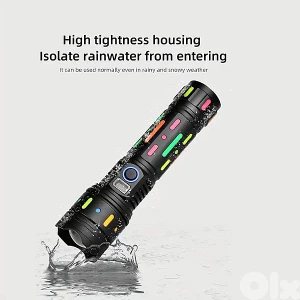 30000W LED Flashlights Zoom Waterproof 10KM Aluminum Torch 10000mAh 4