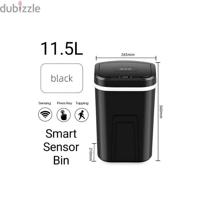 Smart Sensor Trash Bin 11.5L Touch-Free Waste Bin 7