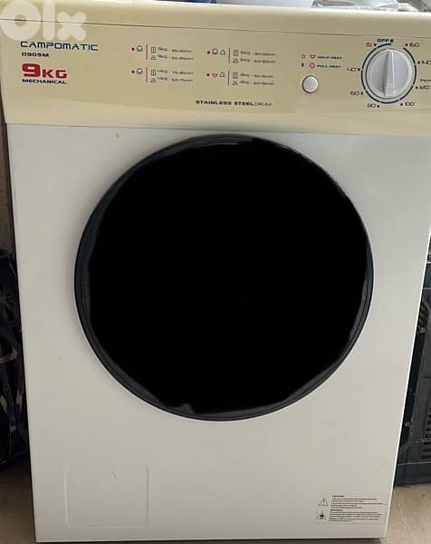 campomatic 9 kg DRYER and Bloomberg dishwasher 0