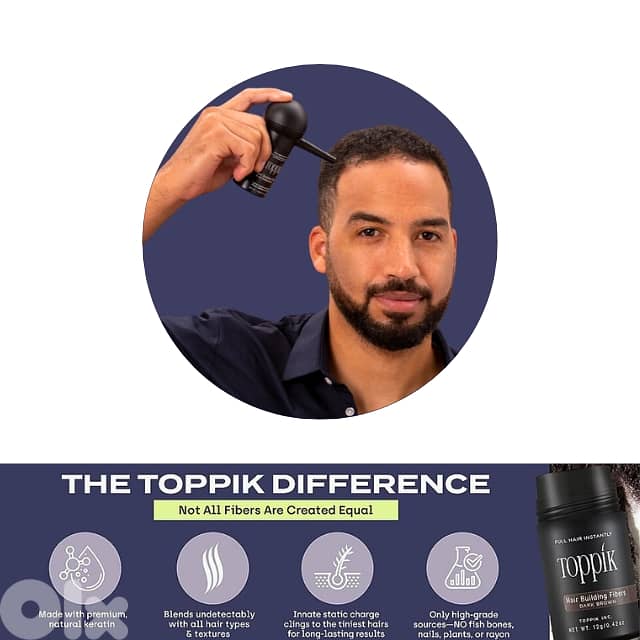 Toppik Hair Filler 3-in-1 for Thinning Hair and Receding Hairline 7