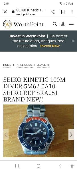 limited edition seiko kinetic bargain price 5