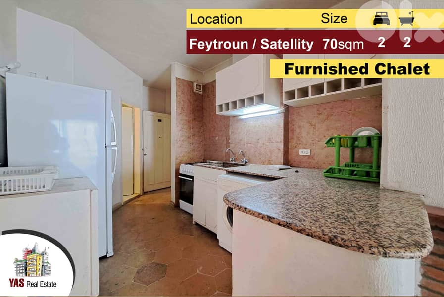 Feytroun / Satellity 70m2 | Furnished Chalet | Ideal Location | DA | 0